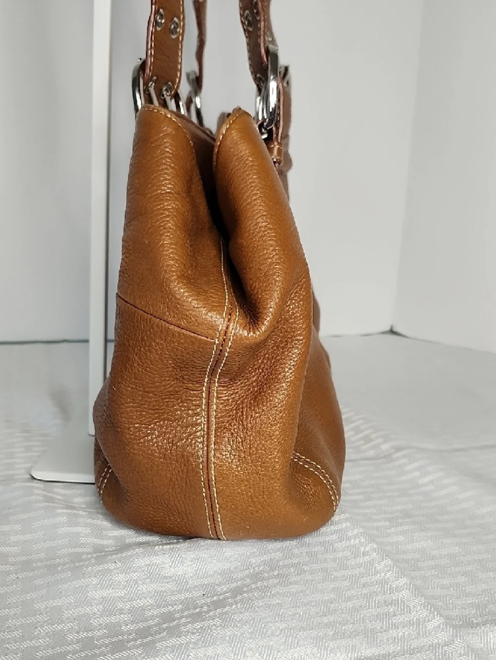 Tignanello Leather Hobo Shoulder Bag